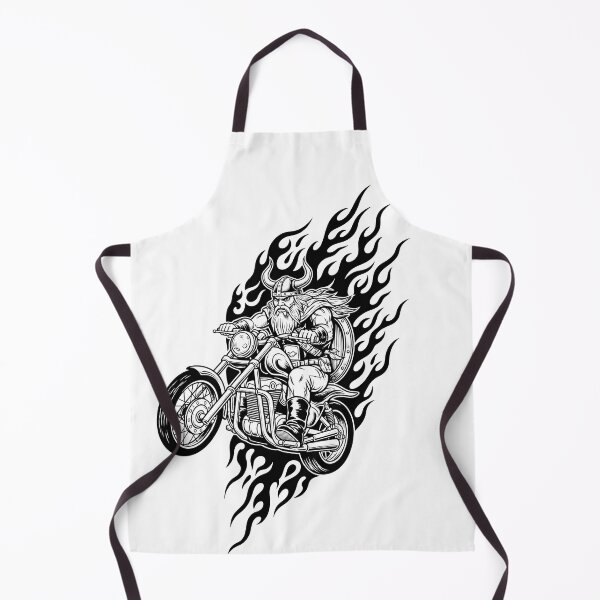Item preview, Black and White Viking Biker designed and sold by Guryl Michal Designs.