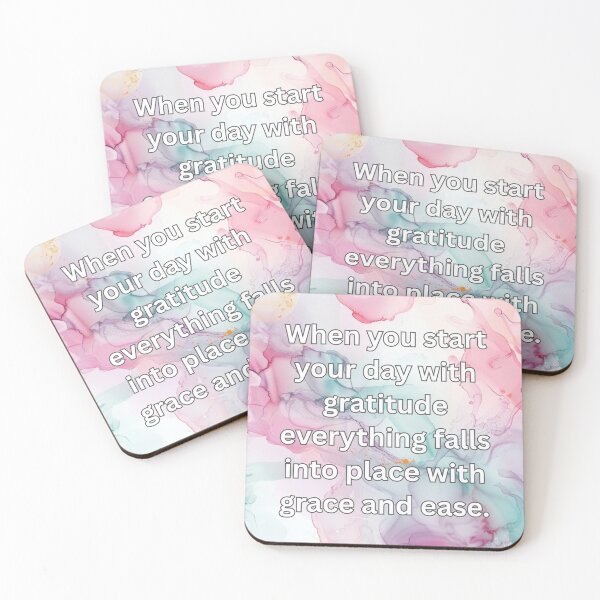 Item preview, When you start your day with gratitude everything falls into place with grace and ease. designed and sold by FlutterByH.