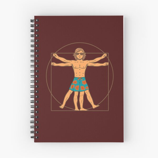 Item preview, Vitruvian Surfer – Renaissance Meets Beach Vibes designed and sold by Neonyx2020.