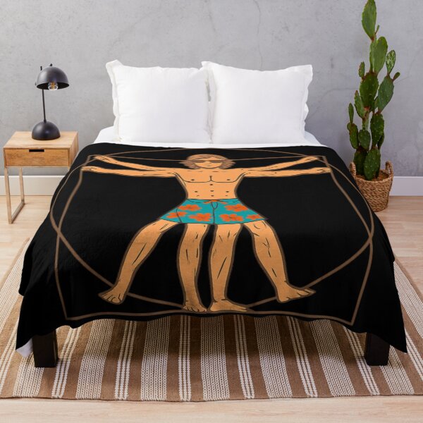 Item preview, Vitruvian Surfer – Renaissance Meets Beach Vibes designed and sold by Neonyx2020.