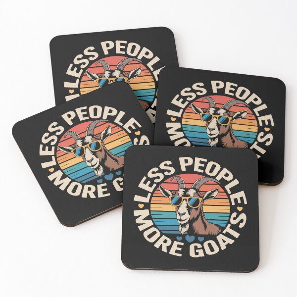 Item preview, Funny Farmer Quote Less People More Goats for Animals Lovers designed and sold by Stick-Artistry.