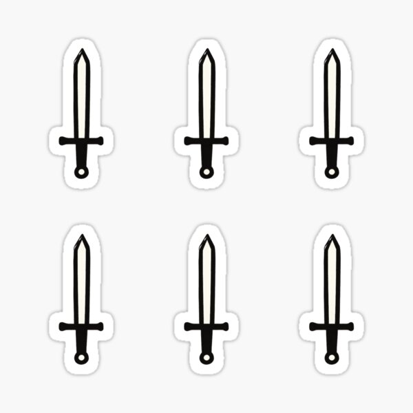 Item preview, Tarot Suits- Swords- Black- Medium designed and sold by GwenSnow.