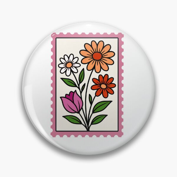 Item preview, Lesbian Floral Stamp designed and sold by isthispopart.