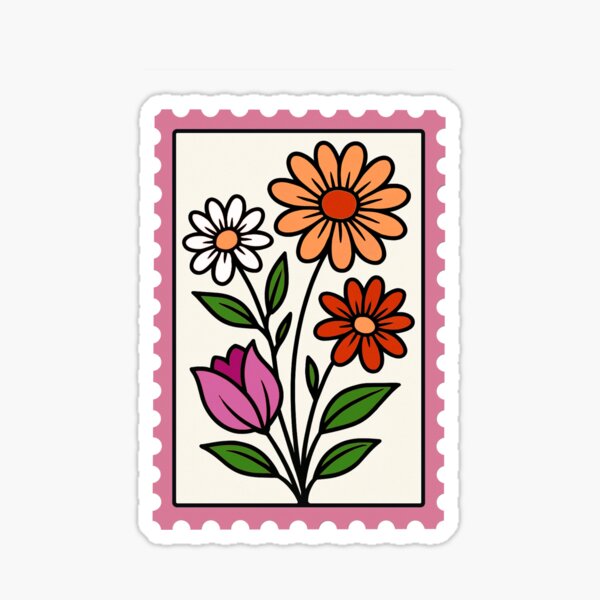 Item preview, Lesbian Floral Stamp designed and sold by isthispopart.