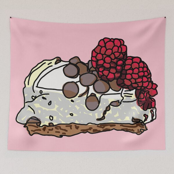 Item preview, Slice of Chocolate Chip Cheesecake Art  designed and sold by ellenhenry.