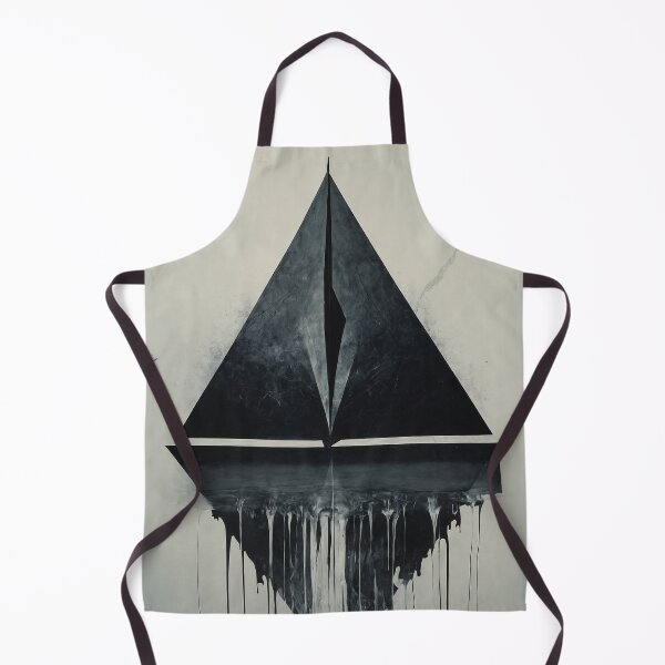 Item preview, Dark Reflection – Minimalist Abstract Geometric Pyramid Design designed and sold by Victor Shadehorn.