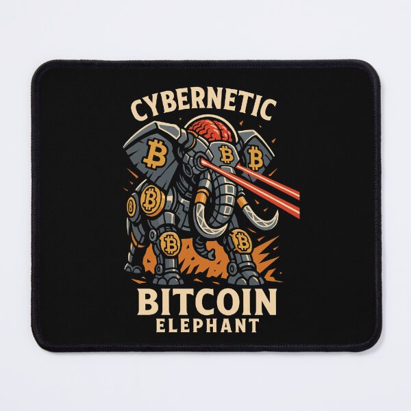 Item preview, Cybernetic Bitcoin Elephant – Crypto Power Design designed and sold by Serbin.