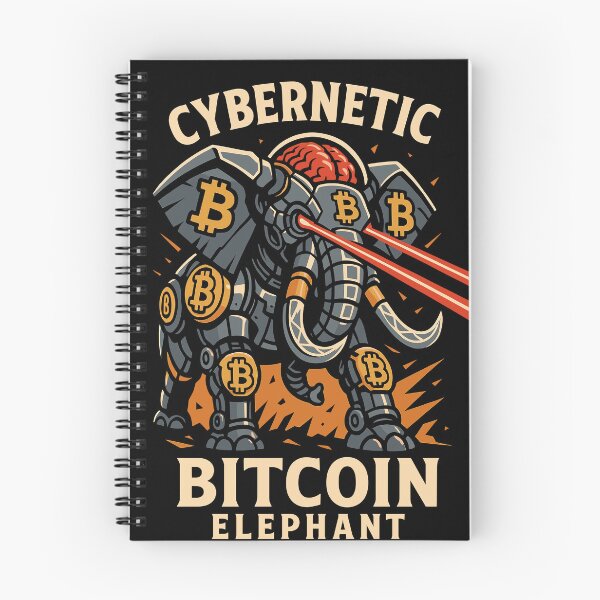 Item preview, Cybernetic Bitcoin Elephant – Crypto Power Design designed and sold by Serbin.