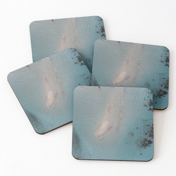 Item preview, Person on sandbank in turquoise sea – Minimalist aerial photography designed and sold by Aleix Gasset.
