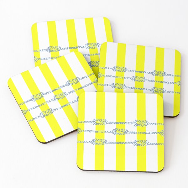 Item preview, Nautical Vibe Knot Yellow strips designed and sold by GrifonJ.