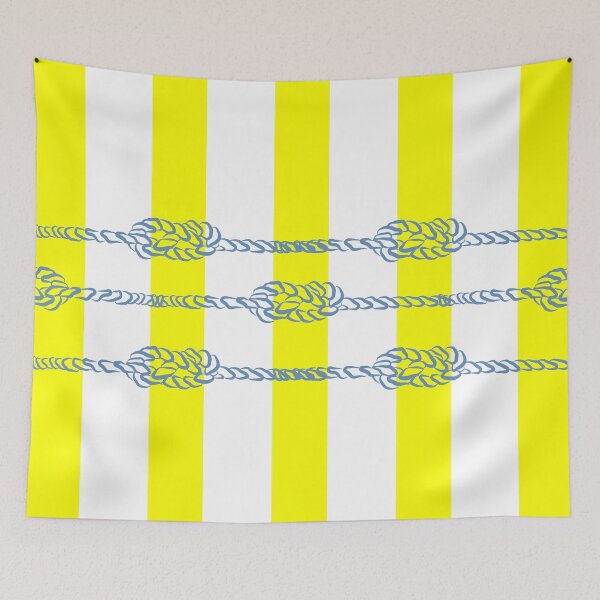 Item preview, Nautical Vibe Knot Yellow strips designed and sold by GrifonJ.