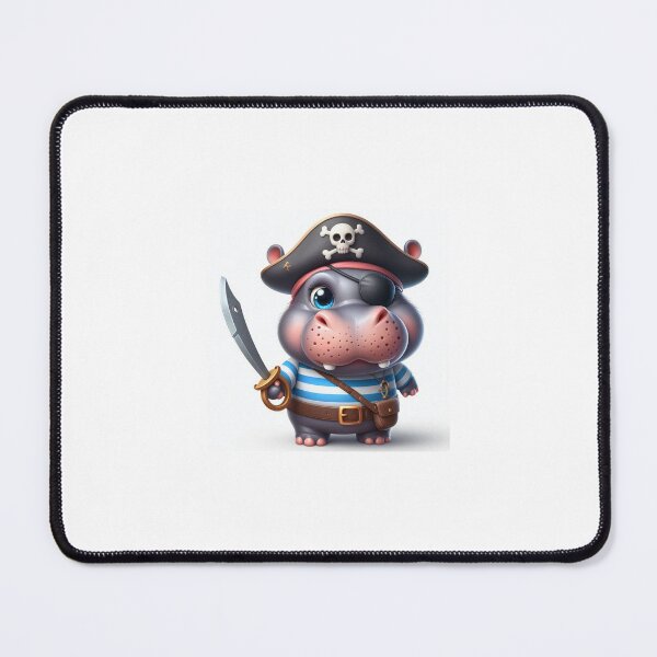 Item preview, Hippo dressed as a pirate designed and sold by Pirate Emporium.