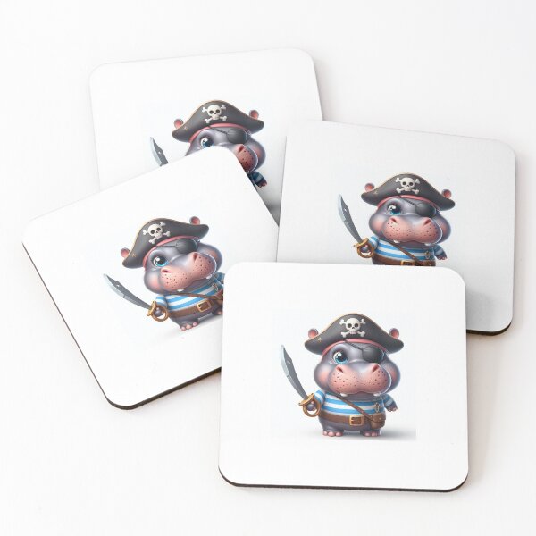 Item preview, Hippo dressed as a pirate designed and sold by Pirate Emporium.