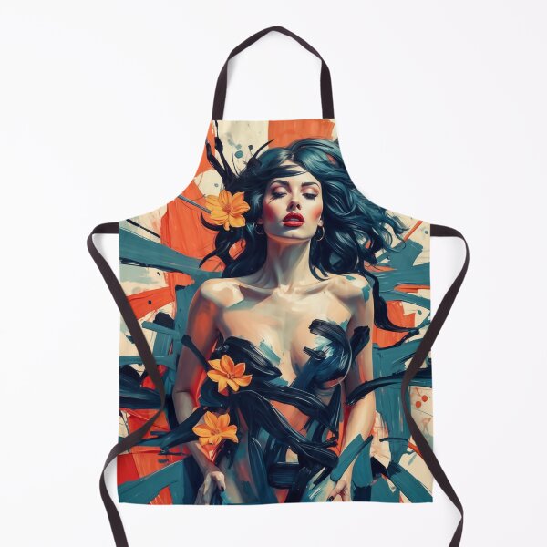 Item preview, Floral Rebirth – Bold Abstract Goddess Wrapped in Brushstrokes designed and sold by Victor Shadehorn.