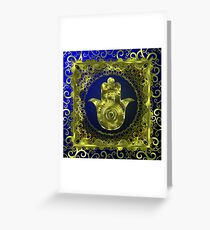 Golden Hamsa Greeting Card