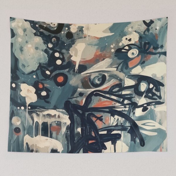 Item preview, Eyes of the Storm – Emotional Abstract Chaos and Visionary Depth designed and sold by Victor Shadehorn.