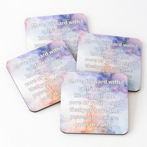 Item preview, Move forward with confidence, knowing in the core of your being that you have the power to achieve your dreams. designed and sold by FlutterByH.