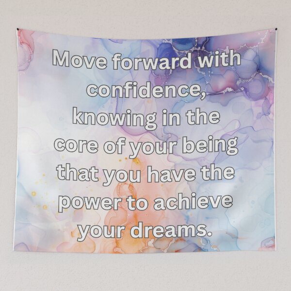 Item preview, Move forward with confidence, knowing in the core of your being that you have the power to achieve your dreams. designed and sold by FlutterByH.