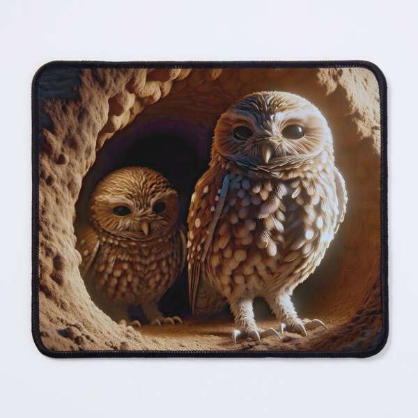 Item preview, Burrowing Owls In Sand Cave designed and sold by Maria Dryfhout.