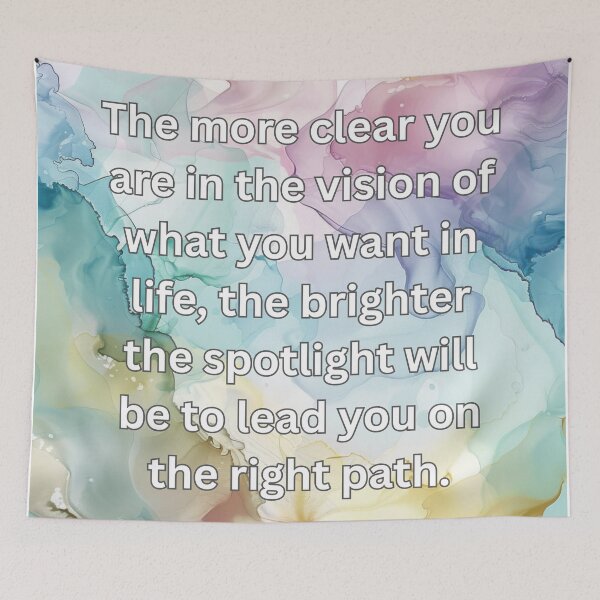 Item preview, The more clear you are in the vision of what you want in life, the brighter the spotlight will be to lead you on the right path. designed and sold by FlutterByH.