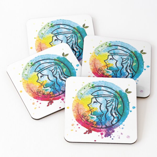 Item preview, Magical elf in watercolor designed and sold by DiCarolArt.