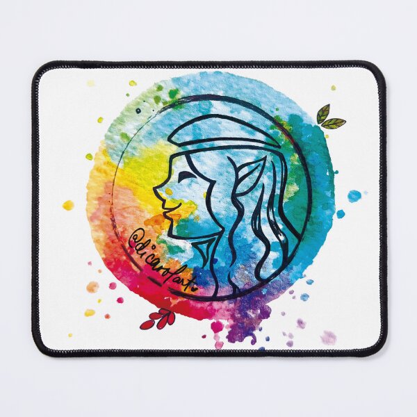 Item preview, Magical elf in watercolor designed and sold by DiCarolArt.