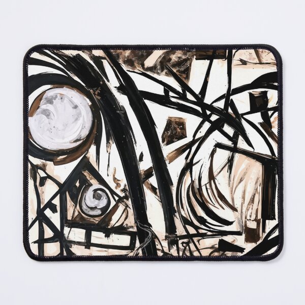 Item preview, Urban Labyrinth – Chaotic Monochrome Abstract with Geometric Tension designed and sold by Victor Shadehorn.