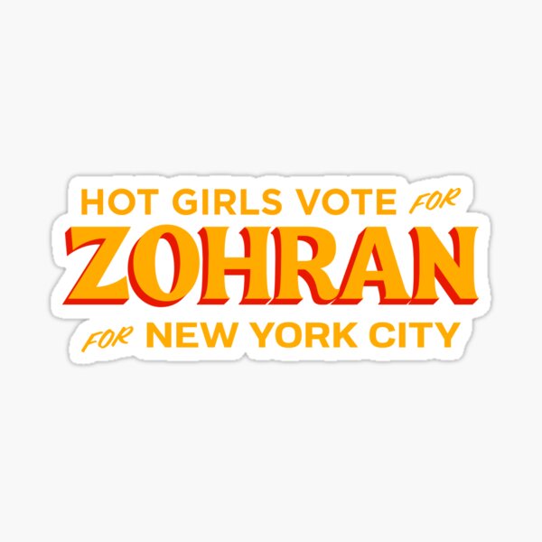 Aperçu de l'œuvre Les filles sexy votent pour Zohran à New York créée et vendue par Wick Designs.