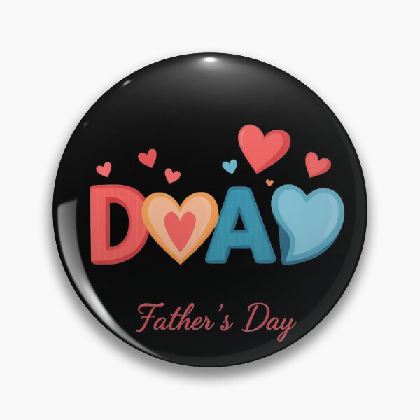 Artikelvorschau, Buntes Herz-DAD-Design – Perfekt für die Liebe zum Vatertag entworfen und verkauft von PrimeColors.