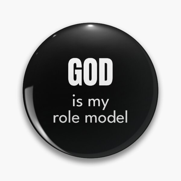 Item preview, Minimalist “God Is My Role Model” Faith-Based Quote Design designed and sold by Yana Mustafina | Boho Soulful Designs.