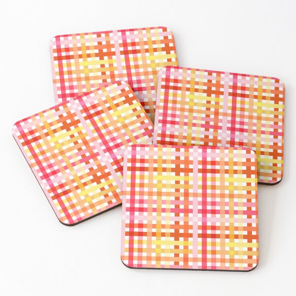 Item preview, Yellow Pink Orange Plaid Check Seamless Repeat designed and sold by Sharon Schwalbe.