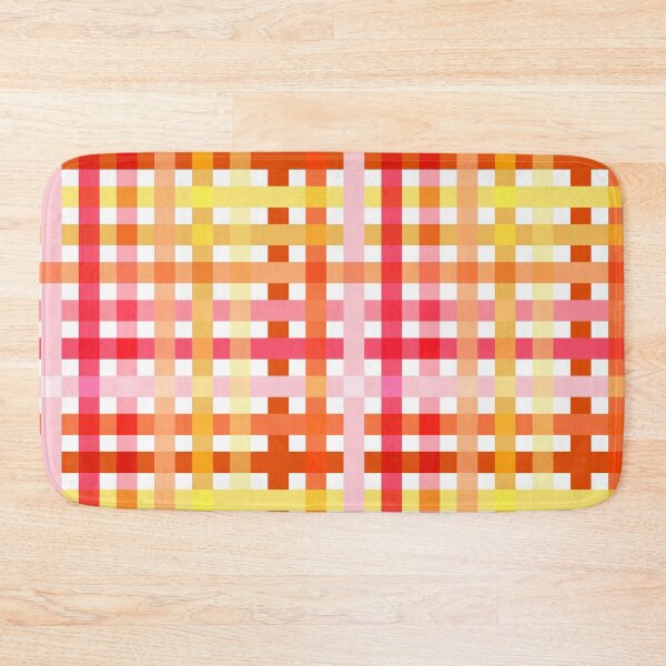Item preview, Yellow Pink Orange Plaid Check Seamless Repeat designed and sold by Sharon Schwalbe.