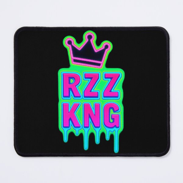 Item preview, RZZ KNG – Neon Drip Style Rizz King Graphic with Crown designed and sold by Victor Shadehorn.