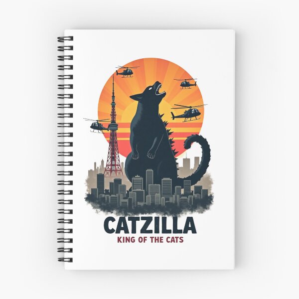 Item preview, Catzilla Cat  Art Funny Cat Gifts For Men Women Kid designed and sold by Abd00essamad.