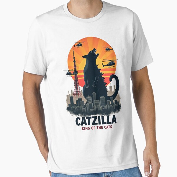 Item preview, Catzilla Cat  Art Funny Cat Gifts For Men Women Kid designed and sold by Abd00essamad.