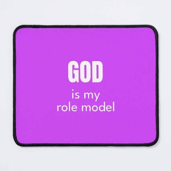 Item preview, “God Is My Role Model” Quote Design Violet designed and sold by Yana Mustafina | Boho Soulful Designs.