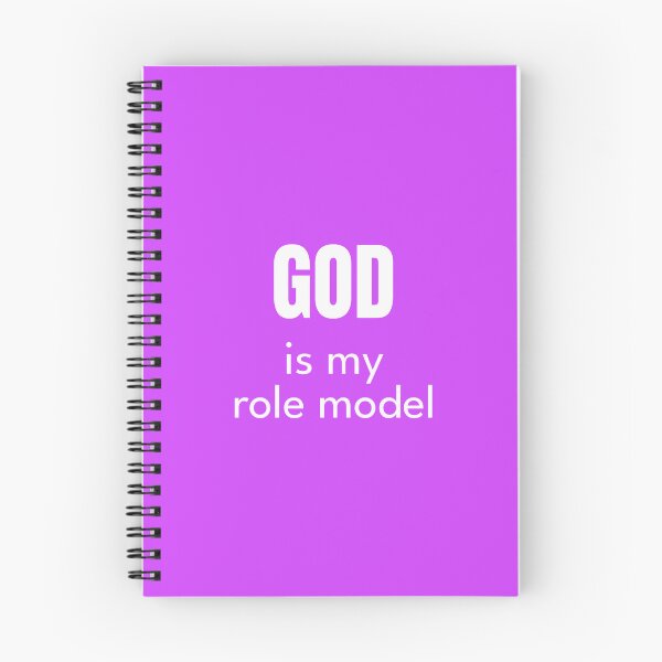Item preview, “God Is My Role Model” Quote Design Violet designed and sold by Yana Mustafina | Boho Soulful Designs.