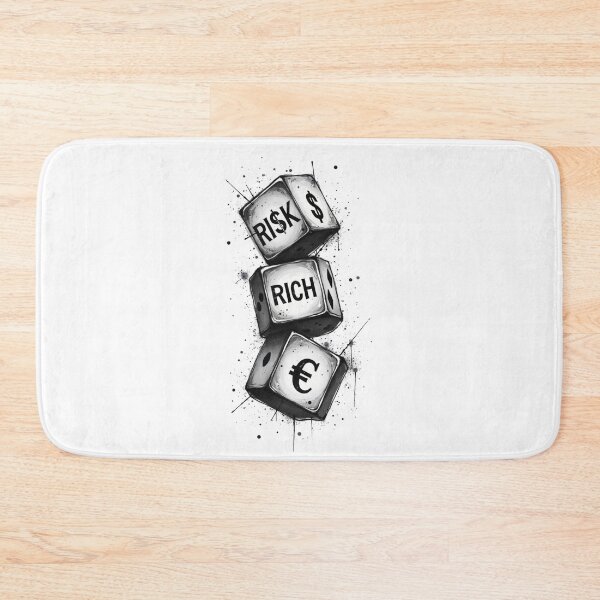 Item preview, Risk to Get Rich – Grunge Dice Street Art designed and sold by Mendzmeile.