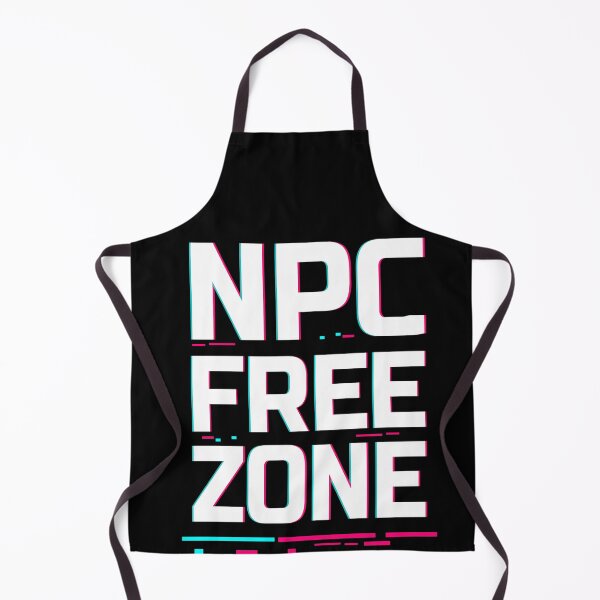 Item preview, NPC Free Zone – Glitch Typography Cyberpunk designed and sold by Rebel Animal.