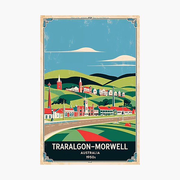 Item preview, Traralgon Morwell Australia Vintage Travel Tourism designed and sold by TravelersGems.