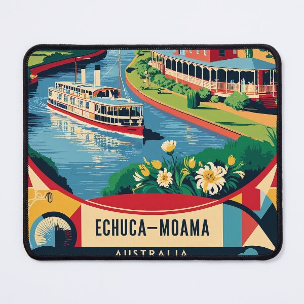 Item preview, Echuca Moama Australia Vintage Travel Tourism designed and sold by TravelersGems.