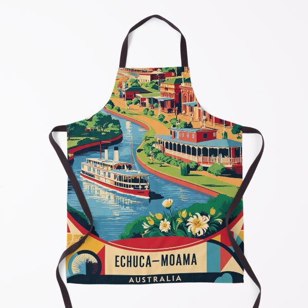 Item preview, Echuca Moama Australia Vintage Travel Tourism designed and sold by TravelersGems.