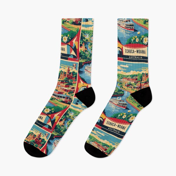Item preview, Echuca Moama Australia Vintage Travel Tourism designed and sold by TravelersGems.