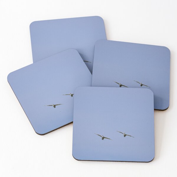 Item preview, Whooper swan minimalistic pair flight designed and sold by Jouko Lehto Photography.