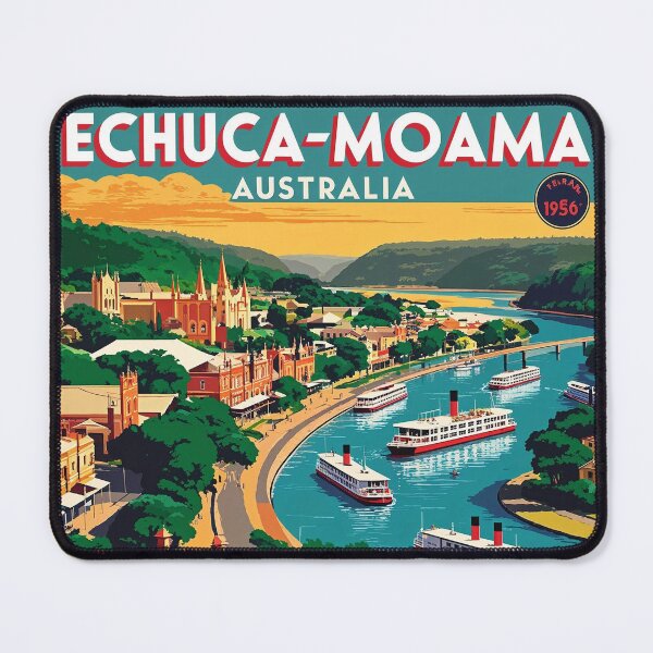 Item preview, Echuca Moama Australia Vintage Travel Tourism designed and sold by TravelersGems.