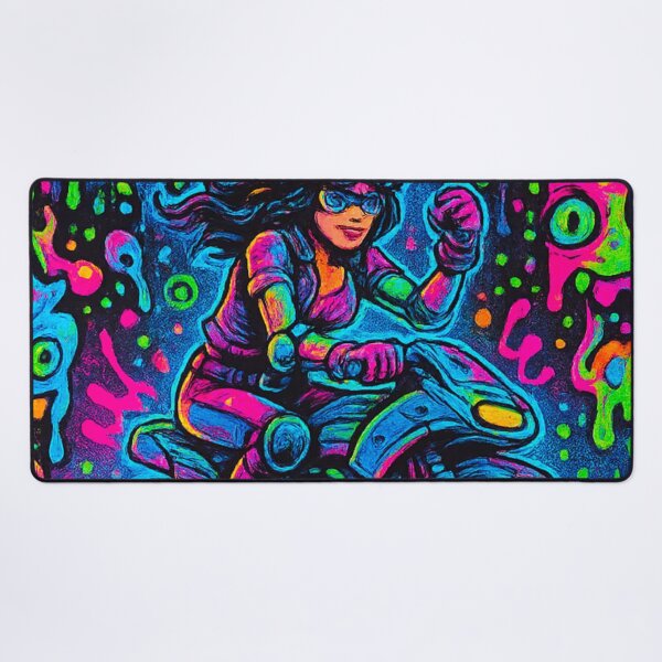 Item preview, Cyber Psycho – Neon Monster Biker Art designed and sold by Thaivi Design.