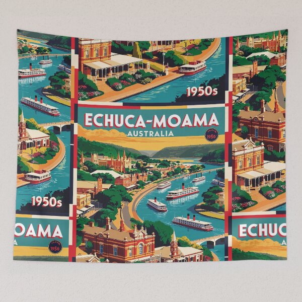 Item preview, Echuca Moama Australia Vintage Travel Tourism designed and sold by TravelersGems.