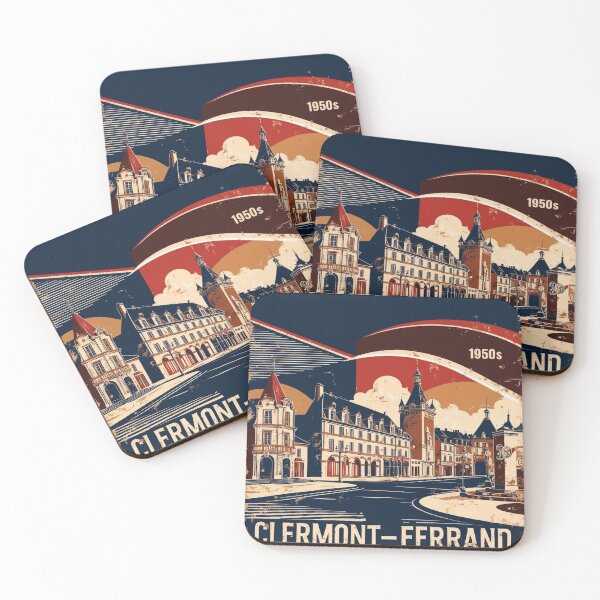 Item preview, Clermont Ferrand France 1950s Vintage Travel Tourism designed and sold by TravelersGems.