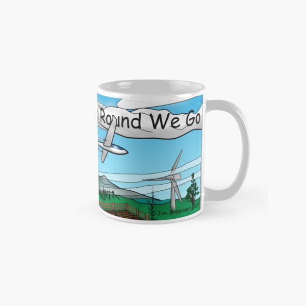 Item preview, sailplane spiraling mug designed and sold by JonSteensen.