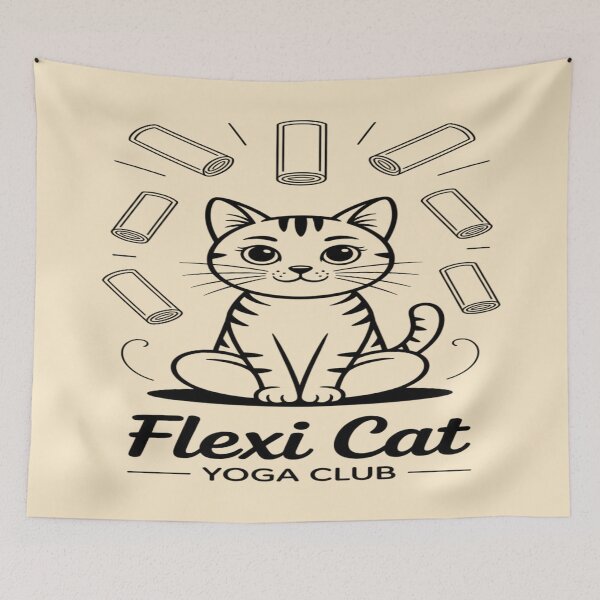 Item preview, Lifestyle Hub: Flexi Cat Yoga Club designed and sold by M&M Lifestyle Hub.